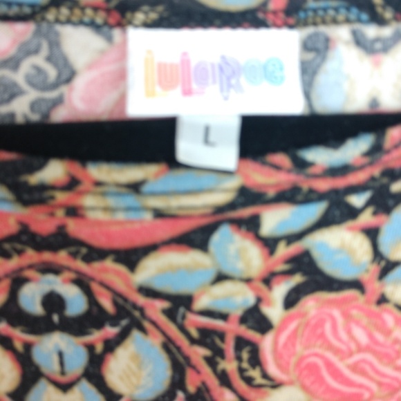 BOGO Lularoe Julia Roses Dress Abstract Pattern - Picture 3 of 5